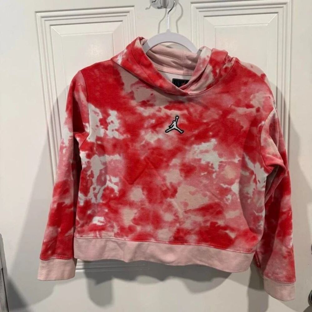 Air Jordan Cropped Tie-Dye Hoodie